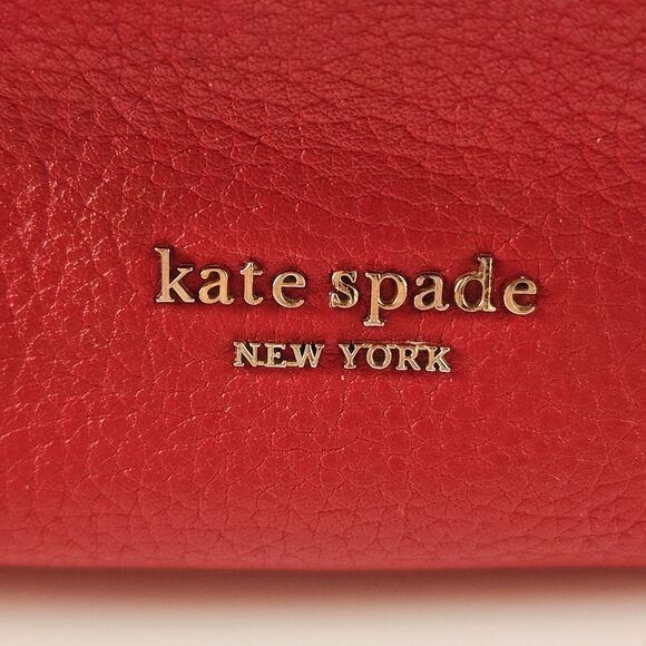 Kate Spade Jackson Street Mylie Red Pebble Leather Hobo Shoulder Bag Crossbody - Picture 2 of 11